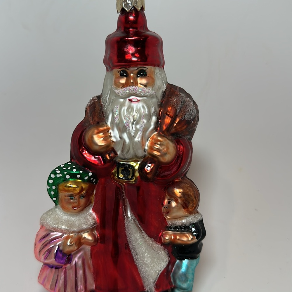 Christopher Radko Company 5.50in Gather Round, Glass, Ornament Santa Christmas - Picture 11 of 11